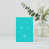 Basisch Robins Ei Blauw Sieraden Display Logo TMF2 Visitekaartje (Staand voorkant)