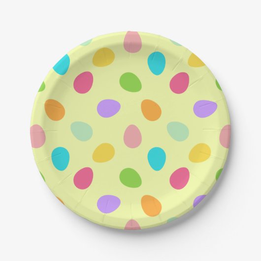 basische eieren papieren bordje (Voorkant)