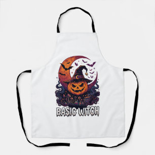 Basische Heksen Halloween Pompoen Sikkelvormige Ma Schort