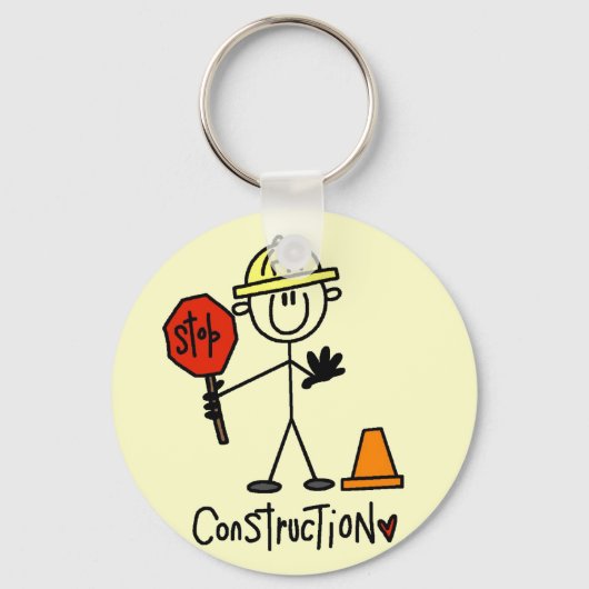 Basisconstructie T-shirts en cadeaus Sleutelhanger (Voorkant)