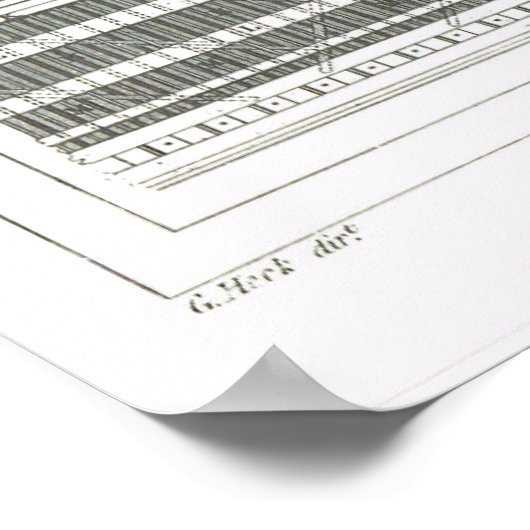 Basisconstructie van een schip poster (Hoek)