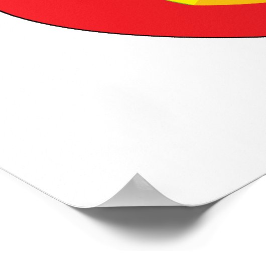 Basisdiagram van een bacteriële prokaryote cel poster (Hoek)