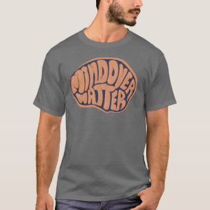 Basisduister denken over materie T met oranje logo T-shirt