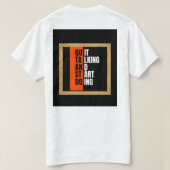 Basise heren T-shirt (Design achterkant)