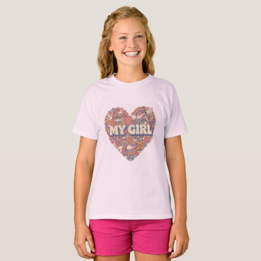 Basise T-shirt voor kinderen (Voorkant volledig)