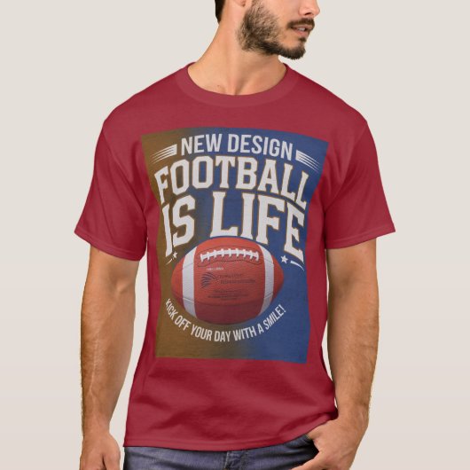 Basisele T-shirt met levendig digitaal ontwerp – P (Voorkant)