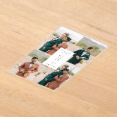 Basisfoto Acryl Save The Date Kaart Uitnodiging (Laagn)
