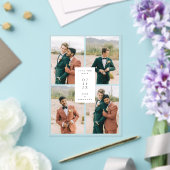 Basisfoto Acryl Save The Date Kaart Uitnodiging (Insitu (Huwelijk))