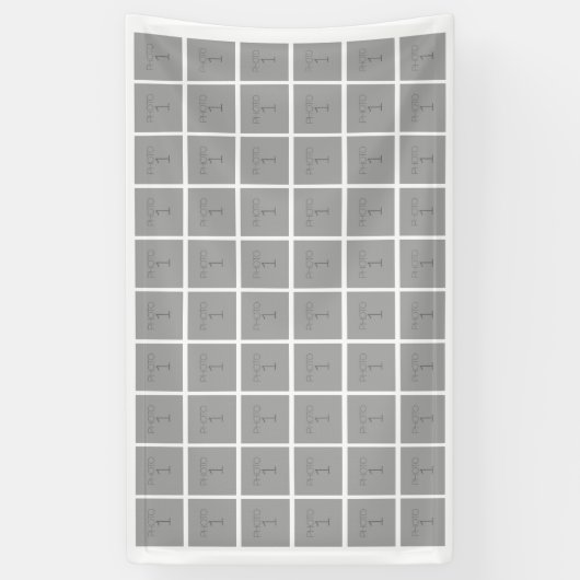 Basisfotosjabloon 60 Foto's - Kan kleur wijzigen Spandoek (Verticaal)