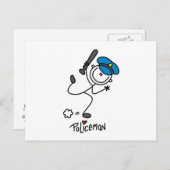 Basisfunctionaris voor de politie van het ijkfiguu briefkaart (Voorkant / Achterkant)