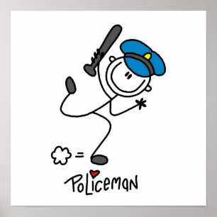 Basisfunctionaris voor de politie van het ijkfiguu poster