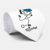 Basisfunctionaris voor de politie van het ijkfiguu stropdas (Opgerold)