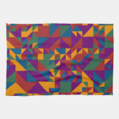 Basisgeometrie van driehoeken en vierkanten theedoek (Horizontaal)