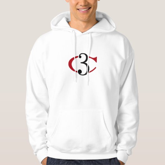Basisgestreken overhemd met C3-Logo Hoodie (Voorkant)