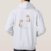 Basisgestreken Sweatshirt : labrador rekwaluw (Achterkant)