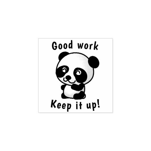 BASISGOEDE WERKZAAMHEDEN PANDA RUBBER STAMP RUBBERSTEMPEL (Afrduk)