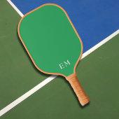 Basisgroen Monogram Initialen Pickleball Paddle