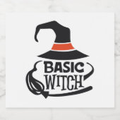 Basisheks - Halloween Sparkling Wijnetiket (Enkel label)