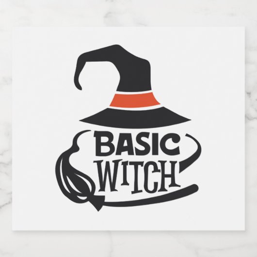 Basisheks - Halloween Sparkling Wijnetiket (Enkel label)