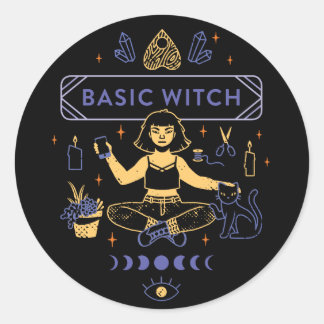 Basisheksen - Camille Chew Ronde Sticker