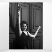 Basisherdenkingsprogramma simpele foto's drieluik uitnodiging (Binnenkant midden)