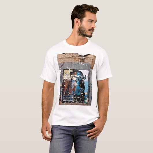 Basisheren T-shirt van Monkey Men, Wit (Voorkant volledig)
