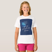 Basisherenhemd voor meisjes t-shirt (Voorkant volledig)