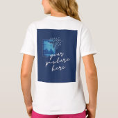 Basisherenhemd voor meisjes t-shirt (Achterkant)