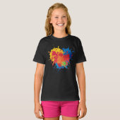 Basisherenoverhemd voor meisjes t-shirt (Voorkant volledig)