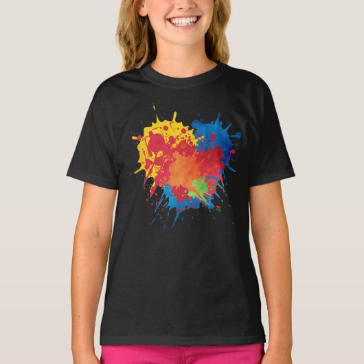 Basisherenoverhemd voor meisjes t-shirt (Voorkant)