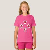BasisherenT-shirt roze ouah Design NOEL T-shirt (Voorkant volledig)