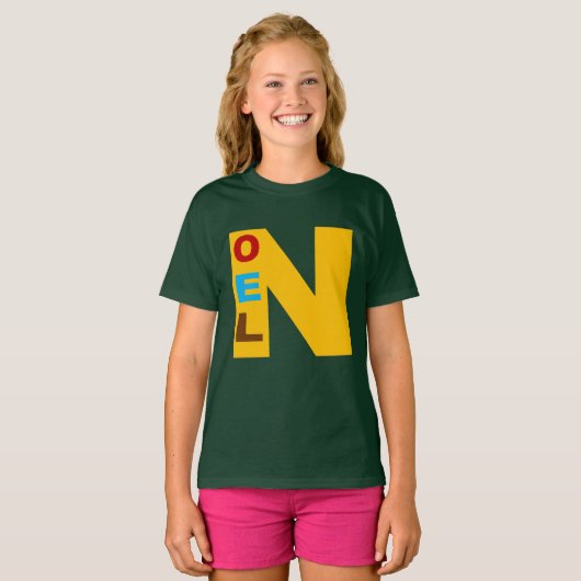 Basisherten groen bos Design NOEL T-shirt (Voorkant volledig)