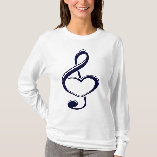 Basishirt met lange mouwen Comfortabel T-shirt (Voorkant)