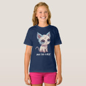 Basishogeslsshirt voor meisjes t-shirt (Voorkant volledig)