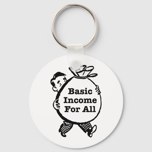 Basisinkomen voor allen sleutelhanger (Voorkant)
