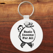 Basisinkomen voor allen sleutelhanger (Voorkant)