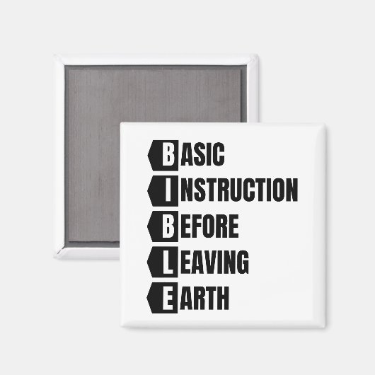 Basisinstructie voor het verlaten van de Aardbijbe Magneet (Voorkant / Achterkant)