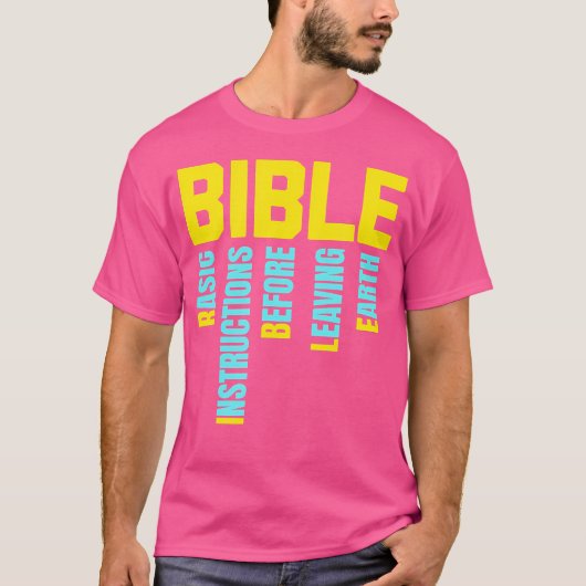 Basisinstructies voor het verlaten van de aarde -  t-shirt (Voorkant)