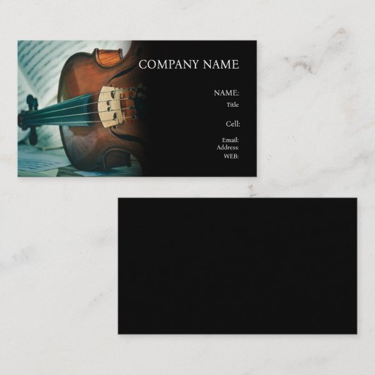 BASISINTRUMENT VAN HET VISITEKAARTJE VAN DE SJABLO (Voorkant / Achterkant)