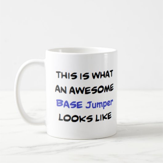 basisjumper, geweldige koffiemok (Links)