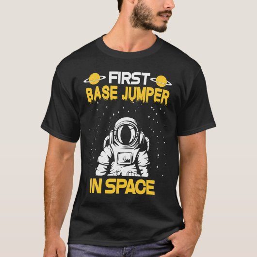 Basisjumper in de ruimte t-shirt (Voorkant)