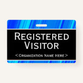 Basiskaart "Registered Visitor" Badge (Voorkant)
