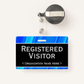 Basiskaart "Registered Visitor" Badge (Achterkant met intrekbare)