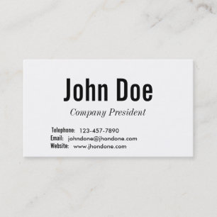 Basiskaart Visitekaartje