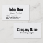 Basiskaart Visitekaartje (Voorkant / Achterkant)