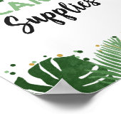 Basiskamp levert Tropische Safari Birthday Sign Poster (Hoek)