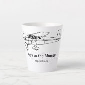 Basiskennis voor piloten latte mok (Voorkant)