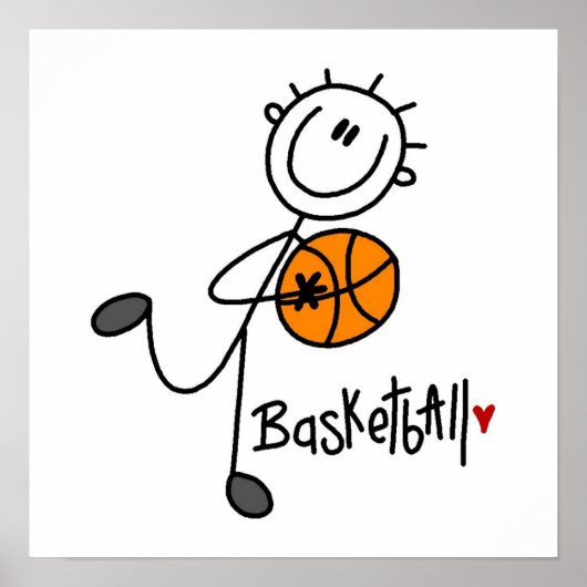 Basiskeuzelijst Basketball T-shirts en cadeautjes Poster (Voorkant)