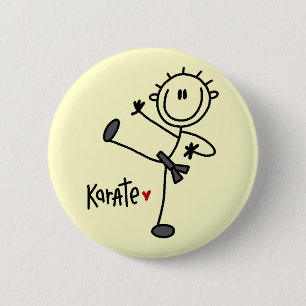 Basiskeuzelijst Karate T-shirts en cadeaus Ronde Button 5,7 Cm