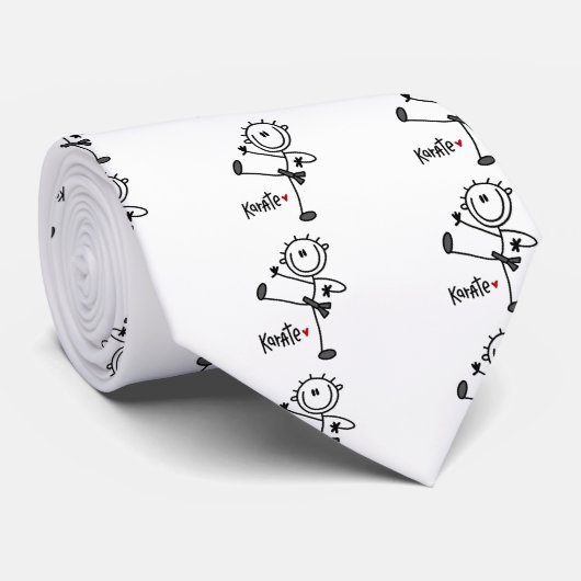 Basiskeuzelijst Karate T-shirts en cadeaus Stropdas (Opgerold)